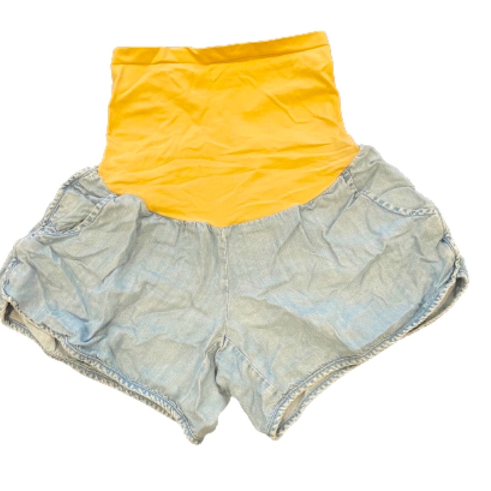 Motherhood Maternity Chambray Shorts